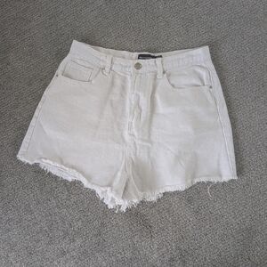 Women's White Denim Shorts